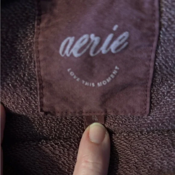 Aerie Deep Burgundy Sweatshirt - Picture 3 of 3